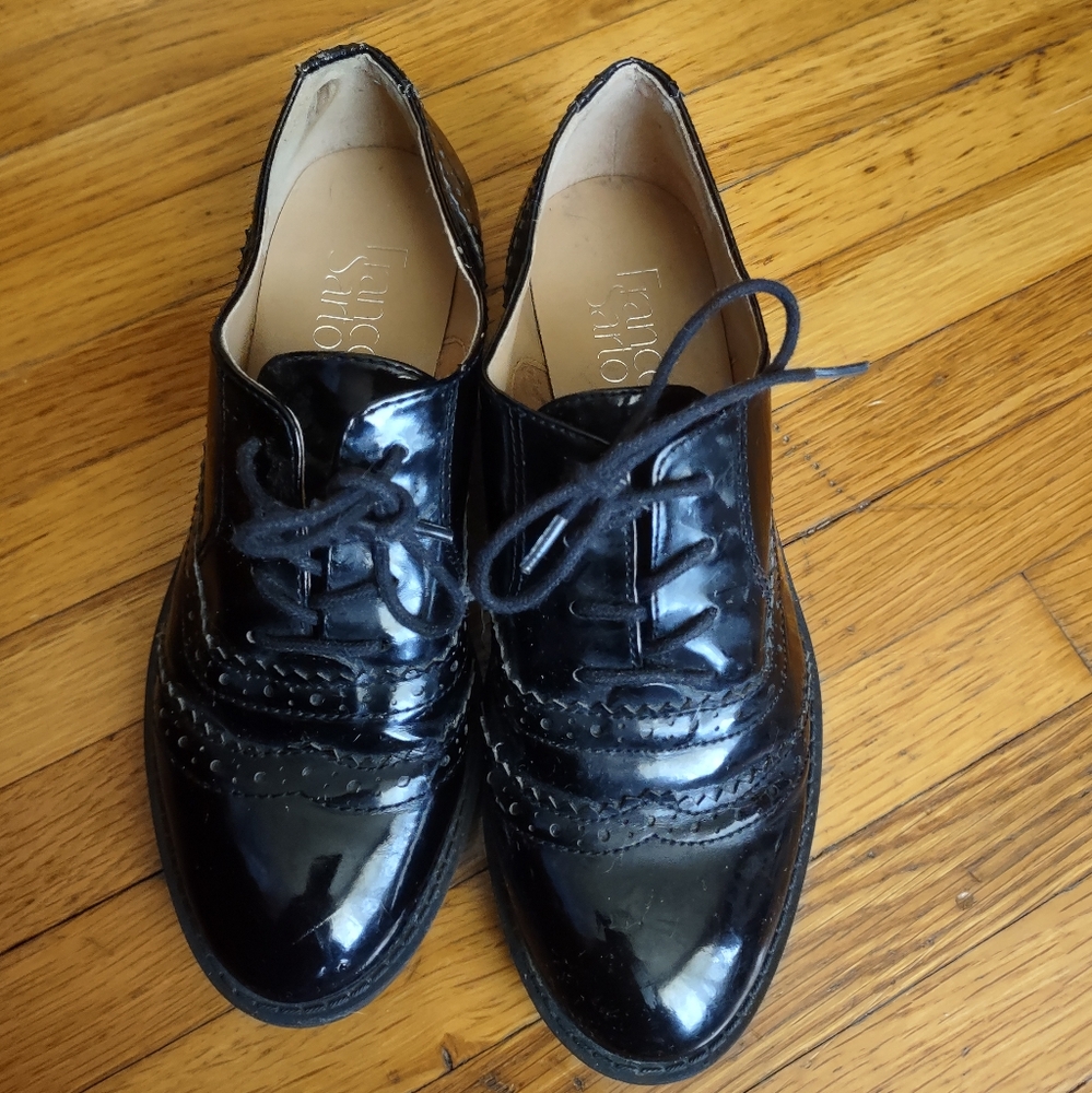 Black Leather Oxford Shoes